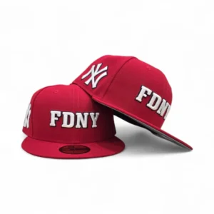 New Era New York Yankees fitted hat gray, red colorway - New Era Drops Fire Yankees Fitted with FDNY Tribute Patch