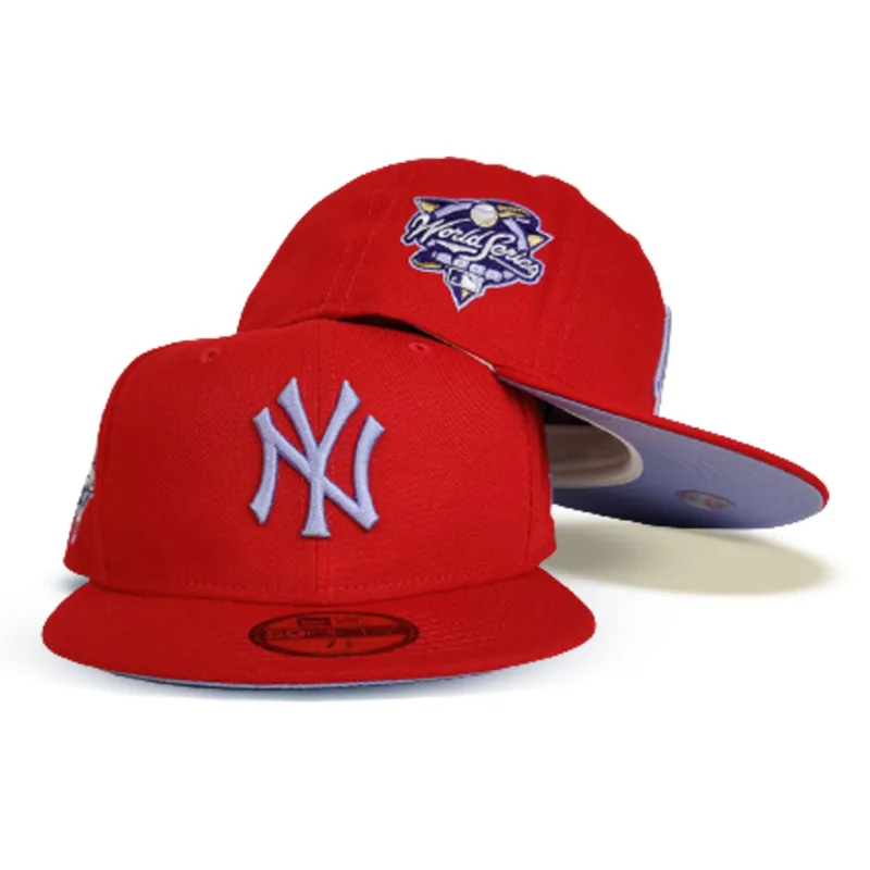 New Era New York Yankees fitted hat red colorway - 2000 World Series Fitted: New Era Drops Yankees Championship Red 59FIFTY