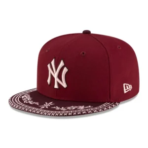 New Era New York Yankees fitted hat red, maroon colorway - New Era Yankees Fitted Celebrates 1923 World Series in Bold Red Maroon