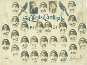 1931 World Series action between St Louis Cardinals and Philadelphia Athletics