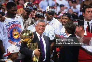 1994 NBA Finals action between New York Knicks and Houston Rockets at Madison Square Garden