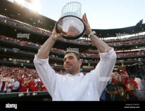 St. Louis Cardinals celebrating 2006 World Series championship victory over Detroit Tigers