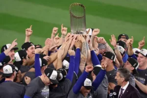 2018 World Series Game 3 action at Dodger Stadium during the historic 18-inning marathon