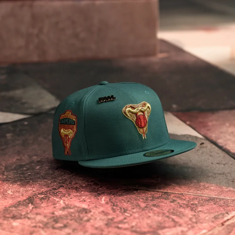 New Era Arizona Diamondbacks fitted hat grey, green colorway - New Era Drops Fresh Arizona Diamondbacks Fitted in Needle Green and Grey