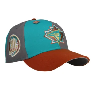 New Era Toronto Blue Jays fitted hat grey, blue, orange colorway - Steel Orange Anniversary Fitted: New Era Celebrates 30 Years of Blue Jays History