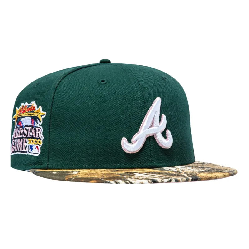 New Era Atlanta Braves fitted hat Green, Realtree colorway - Turner Field Magic Fitted: New Era’s 2000 All-Star Game Tribute in Green Realtree