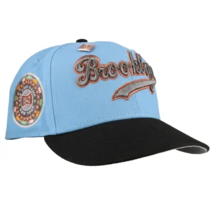 New Era Los Angeles Dodgers fitted hat black, grey, blue colorway - 1942 All-Star Game Fitted: New Era’s Brooklyn Dodgers Wartime Classic Tribute