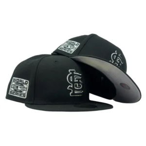 New Era St. Louis Cardinals fitted hat black, gray, cardinal colorway - 2006 World Series Fitted: New Era Cardinals Championship Hat Celebrates Unlikely Champions