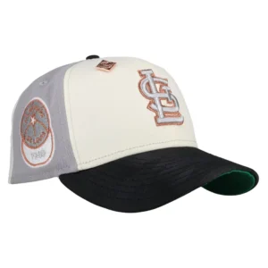 New Era St. Louis Cardinals fitted hat grey, cardinal colorway - 1948 All-Star Game Fitted: New Era’s Cardinals ‘St Louis Luxe’ Honors Baseball’s First TV Broadcast