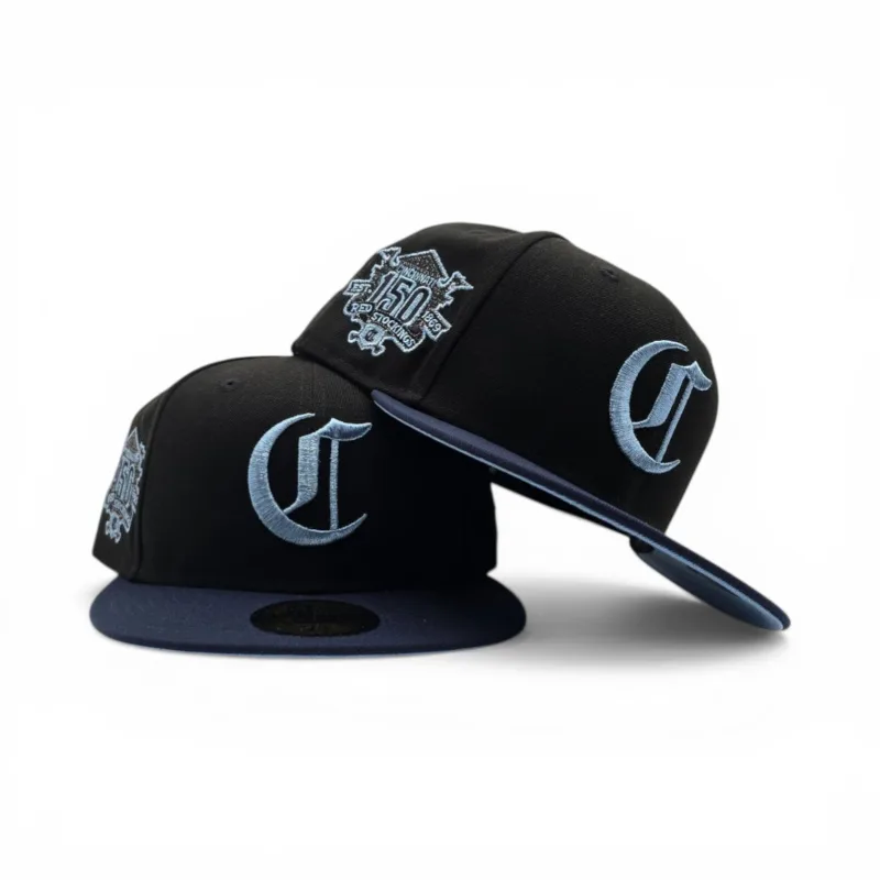 New Era Cincinnati Reds fitted hat black, red, blue colorway - Cincinnati Reds 150th Anniversary Fitted: New Era Honors Baseball’s First Professional Team
