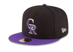 New Era Colorado Rockies fitted hat Men's colorway - New Era Colorado Rockies Black Alternate Fitted Hits Different