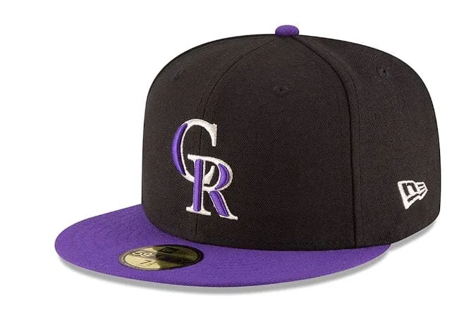 New Era Colorado Rockies fitted hat Men's colorway - New Era Colorado Rockies Black Alternate Fitted Hits Different