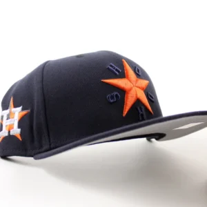 New Era Houston Astros fitted hat Navy Gray Under Brim colorway - Corpus Christi Hooks x Astros Fitted Brings Minor League Flair to Houston Fans
