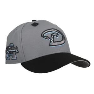 New Era Arizona Diamondbacks fitted hat black, grey, graphite colorway - 2001 World Series Fitted: New Era Drops Diamondbacks Championship Tribute in Graphite/Black