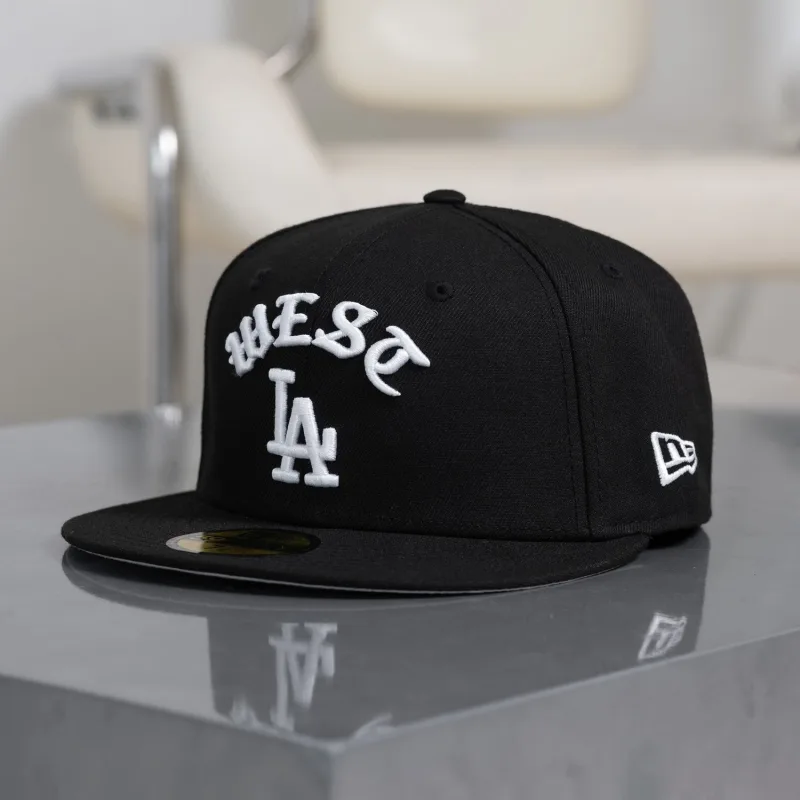 New Era Los Angeles Dodgers fitted hat black, grey colorway - New Era Dodgers Fitted Gets the Black and Grey UV Treatment