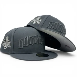 New Era Los Angeles Dodgers fitted hat gray colorway - New Era Drops Clean Dodgers Fitted in Dark Gray Colorway