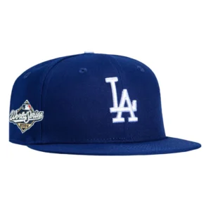 New Era Los Angeles Dodgers fitted hat Royal colorway - Back-to-Back Champions Fitted: New Era Drops Dodgers 2025 World Series Royal Pink UV Hat