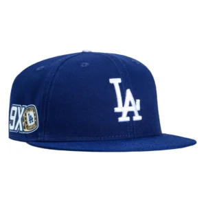 New Era Los Angeles Dodgers fitted hat Royal colorway - New Era Drops Royal Blue Dodgers Fitted with 9x Ring Patch