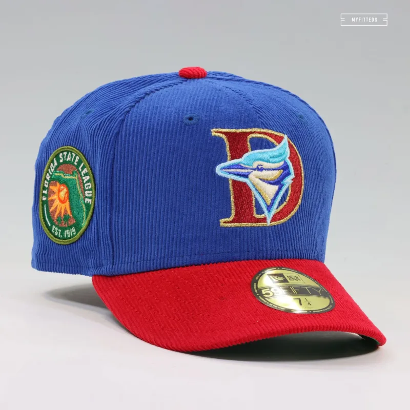 New Era Toronto Blue Jays fitted hat blue colorway - New Era Drops Fresh Dunedin Blue Jays Fitted in Premium Corduroy