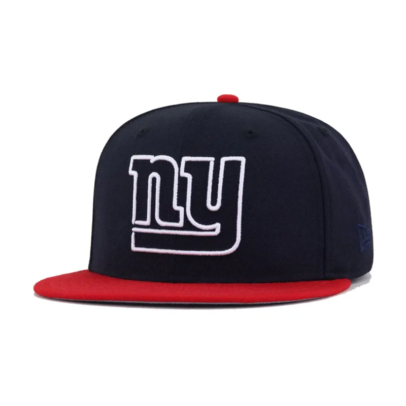 New Era New York Giants fitted hat navy, red, scarlet colorway - New Era Drops Classic Giants Fitted in Navy and Scarlet