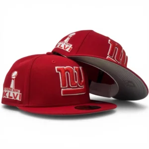 New Era New York Giants fitted hat red colorway - Super Bowl XLVI Fitted: New Era’s Red Giants Championship Tribute