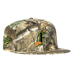 New Era Miami Marlins fitted hat Realtree colorway - 1997 World Series Fitted: New Era’s Realtree Marlins Championship Tribute