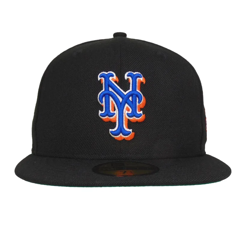 New Era New York Mets fitted hat Black, Wool colorway - New Era Drops Clean Mets Fitted in Premium Black Wool