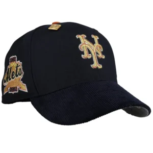 New Era New York Mets fitted hat navy, grey, blue colorway - Amazin’ Anniversary Fitted: New Era Celebrates Mets 40th with Premium Corduroy 59FIFTY