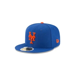 New Era New York Mets fitted hat black colorway - New Era Drops Clean Mets Kids Fitted with Authentic Collection Patch