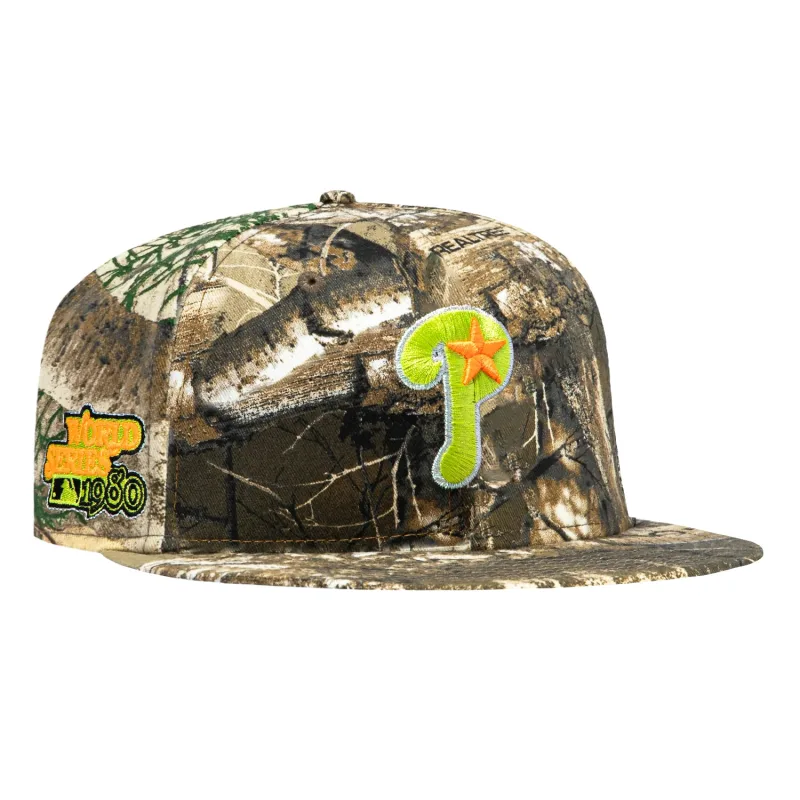 New Era Philadelphia Phillies fitted hat Realtree colorway - 1980 World Series Fitted: New Era Drops Phillies Championship Tribute in Wild Realtree Camo