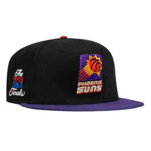 New Era Phoenix Suns fitted hat Black, Purple colorway - 1993 NBA Finals Fitted: New Era Honors Phoenix Suns’ Historic Championship Run