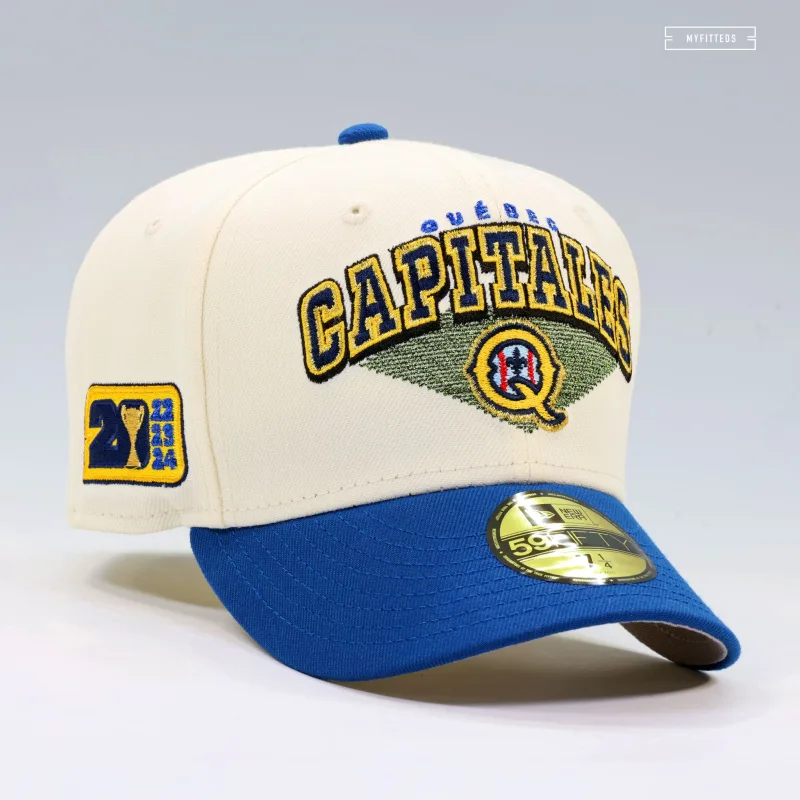 New Era Washington Capitals fitted hat white colorway - New Era Drops Championship Québec Capitales Fitted in Clean Off-White