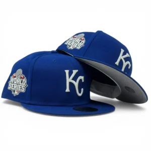 New Era Kansas City Royals fitted hat royal colorway - 2015 World Series Fitted: New Era Celebrates Royals’ Historic Championship