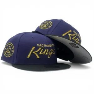 New Era Los Angeles Kings fitted hat black, purple colorway - Purple Reign Fitted: New Era Celebrates Sacramento Kings 40th Anniversary