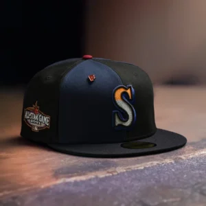 New Era Seattle Mariners fitted hat black, blue, green colorway - New Era Drops Seattle Mariners Fitted with Color-Changing Green UV Technology