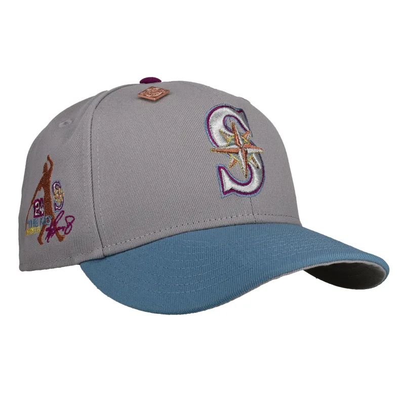 New Era Seattle Mariners fitted hat grey, blue colorway - New Era Honors The Kid with Clean Seattle Mariners Fitted