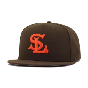 New Era Baltimore Orioles fitted hat orange, brown, walnut colorway - New Era Drops Vintage St. Louis Browns Fitted in Rich Walnut Colorway