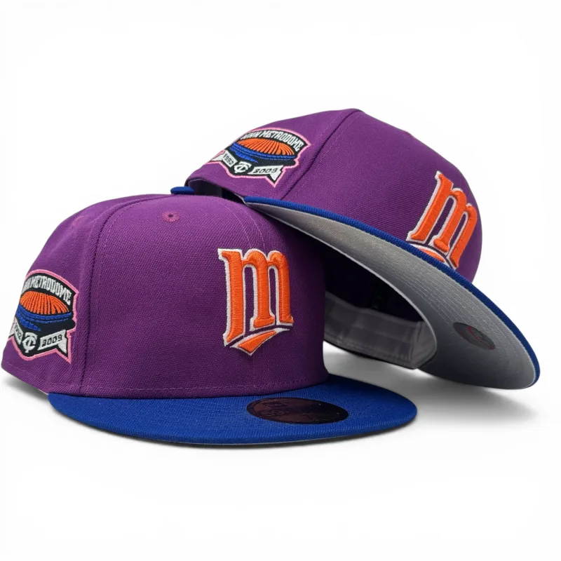 New Era Minnesota Twins fitted hat - New Era Twins Fitted Honors the Historic Hubert H. Humphrey Metrodome