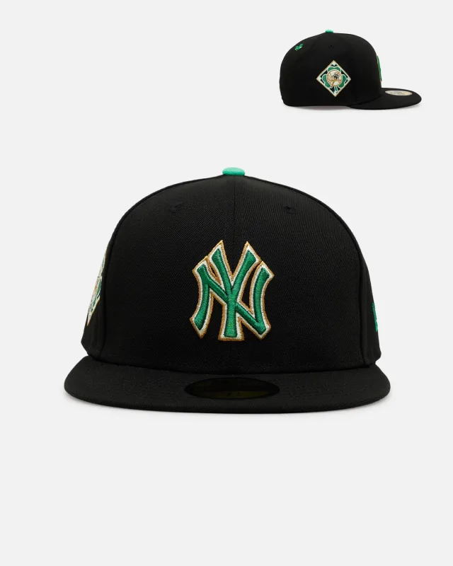 New Era New York Yankees fitted hat black, green colorway - Yankees St. Patrick’s Day Fitted Drops in Clean Black and Green