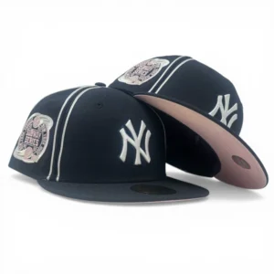 New Era New York Yankees fitted hat navy colorway - New Era Yankees Fitted Features Double Piping and Subway Series Patch