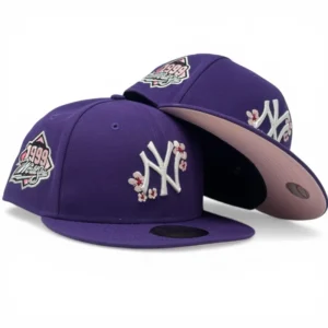 New Era New York Yankees fitted hat purple colorway - Yankees Cherry Blossom Pack Fitted Brings Spring Vibes in Purple
