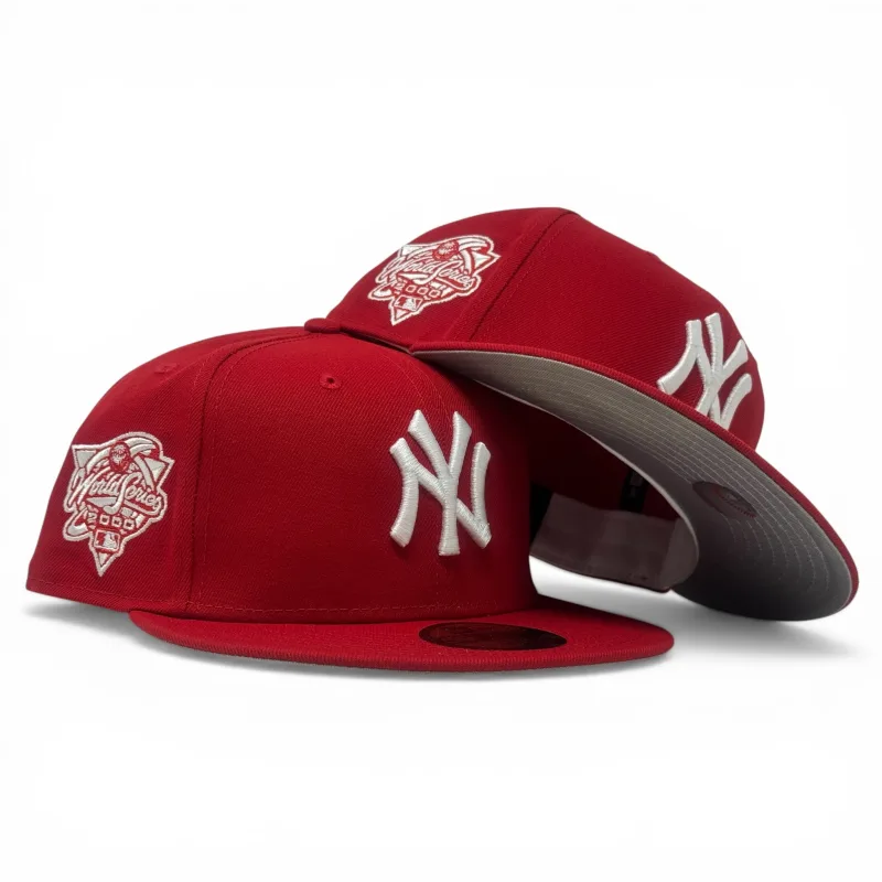 New Era New York Yankees fitted hat red colorway - 2000 Subway Series Fitted: New Era’s Red Yankees Championship Tribute
