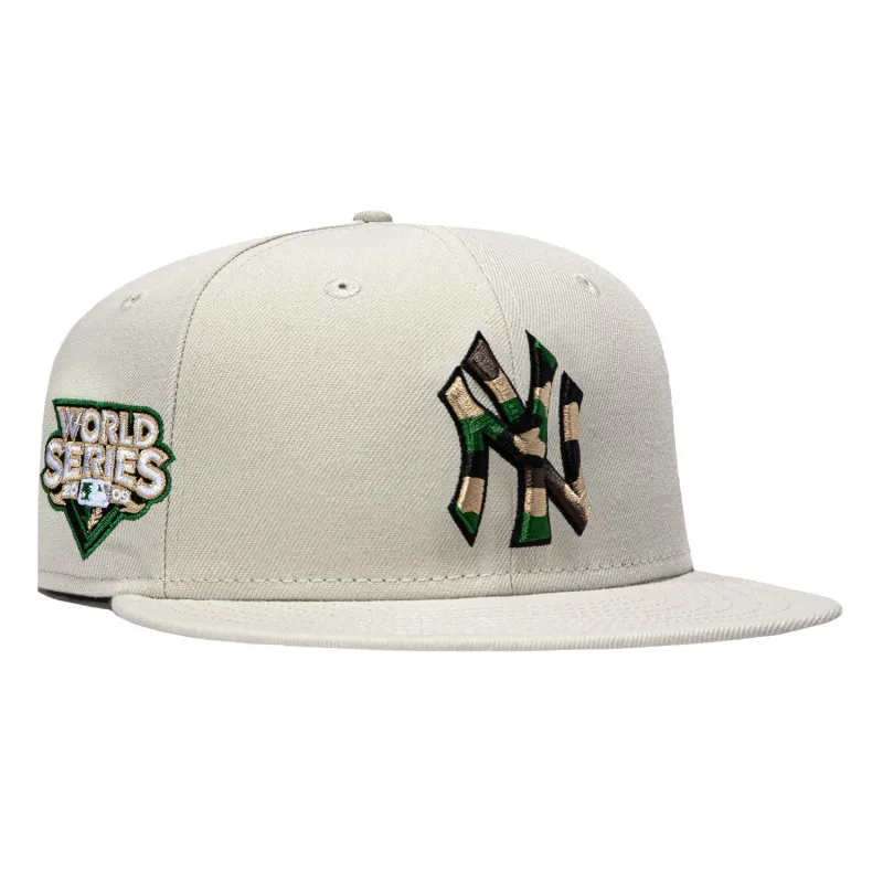 New Era New York Yankees fitted hat Stone colorway - 27th Championship Fitted: New Era Drops Yankees 2009 World Series Camo UV Hat