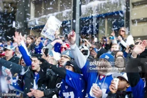 New York Giants celebrating Super Bowl XLVI victory over New England Patriots