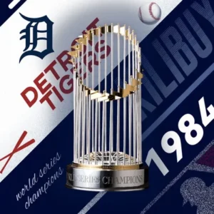 Detroit Tigers celebrating 1984 World Series championship victory over San Diego Padres