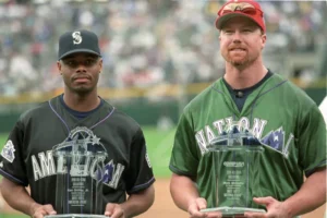 1998 MLB All-Star Game at Coors Field in Denver featuring National League and American League teams