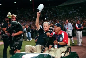 1999 MLB All-Star Game at Fenway Park with Ted Williams ceremonial first pitch