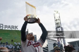 1999 World Series action between Atlanta Braves and New York Yankees