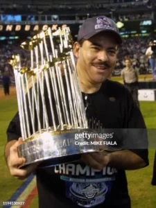 Arizona Diamondbacks celebrating 2001 World Series championship victory over Yankees