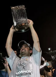 Chicago White Sox celebrating 2005 World Series championship after sweeping Houston Astros